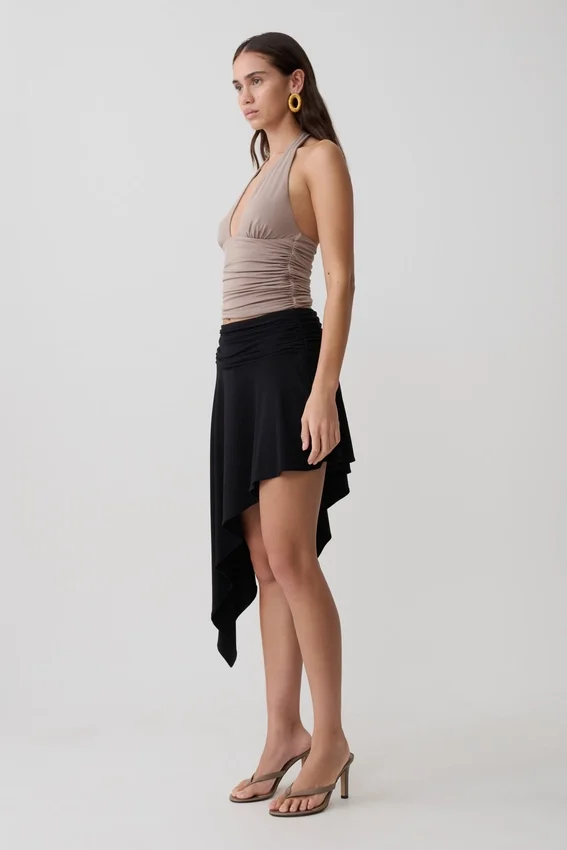 Peregrine Modal Gathered Halter Top – Neutral Peregrine Modal Gathered Halter Top – Neutral