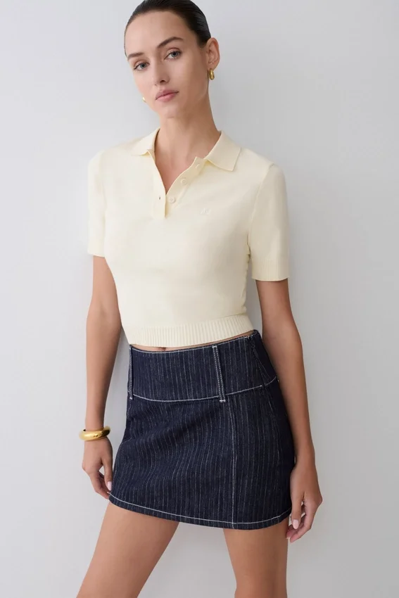 Philly Knit Button Up Top – Ivory Philly Knit Button Up Top – Ivory