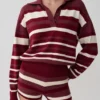 Philly Stripe Knit Short – Burgundy/Cream Philly Stripe Knit Short – Burgundy/Cream