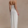 Quincy Halter Maxi Dress With Hardware – Ivory Quincy Halter Maxi Dress With Hardware – Ivory