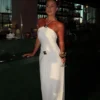 Quincy Halter Maxi Dress With Hardware – Ivory Quincy Halter Maxi Dress With Hardware – Ivory