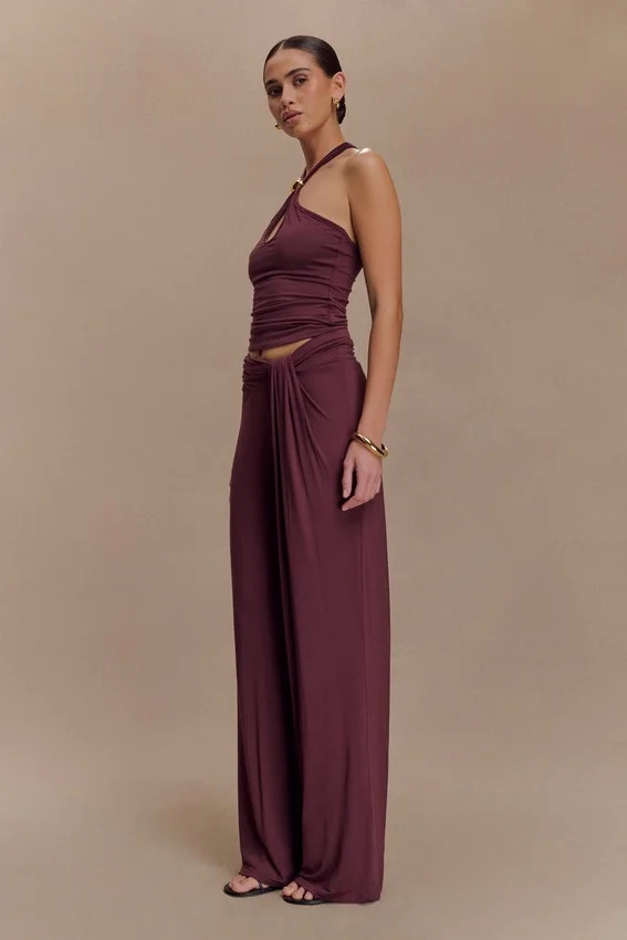 Ramona Modal Tank Top With Hardware – Mahogany Ramona Modal Tank Top With Hardware – Mahogany