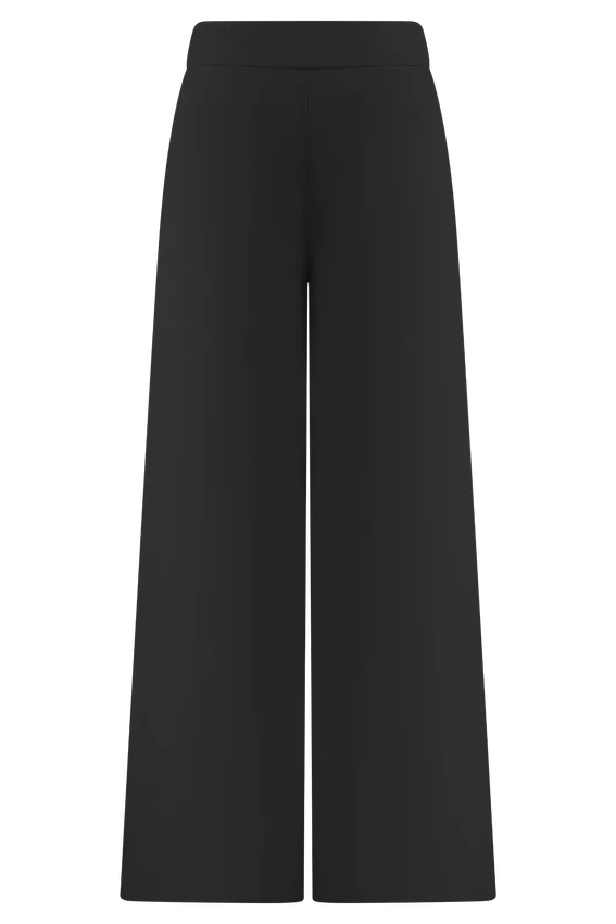 Raya Mid Rise Wide Leg Linen Pant – Black Raya Mid Rise Wide Leg Linen Pant – Black