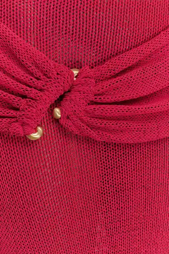 Reece Halter Knit Maxi Dress – Dragonfruit Reece Halter Knit Maxi Dress – Dragonfruit
