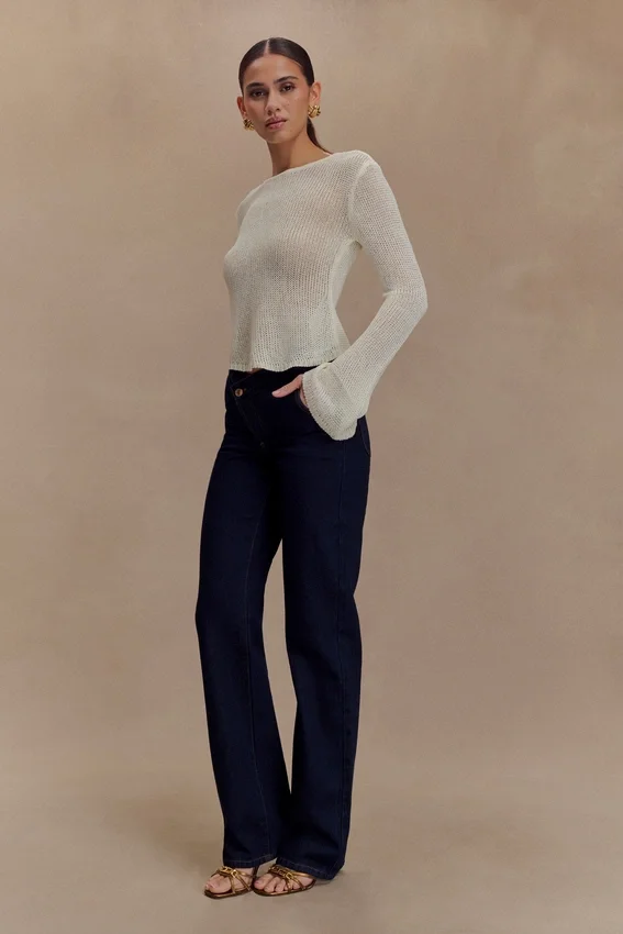 Remington V Front Straight Leg Jeans – Indigo Blue Remington V Front Straight Leg Jeans – Indigo Blue