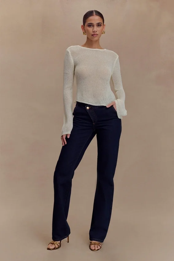 Remington V Front Straight Leg Jeans – Indigo Blue Remington V Front Straight Leg Jeans – Indigo Blue