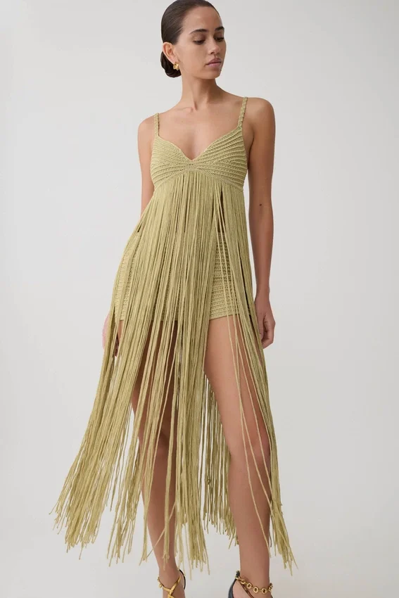 Renee Lurex Crochet Maxi Dress – Gold Renee Lurex Crochet Maxi Dress – Gold
