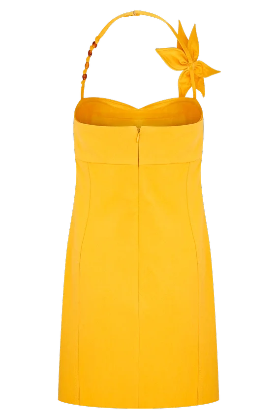 Reyes Cotton Floral Mini Dress – Butterscotch Reyes Cotton Floral Mini Dress – Butterscotch