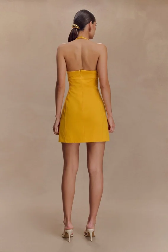 Reyes Cotton Floral Mini Dress – Butterscotch Reyes Cotton Floral Mini Dress – Butterscotch