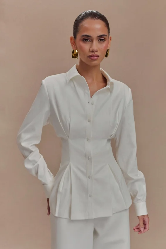 Rhia Oversized Shirt – White Rhia Oversized Shirt – White