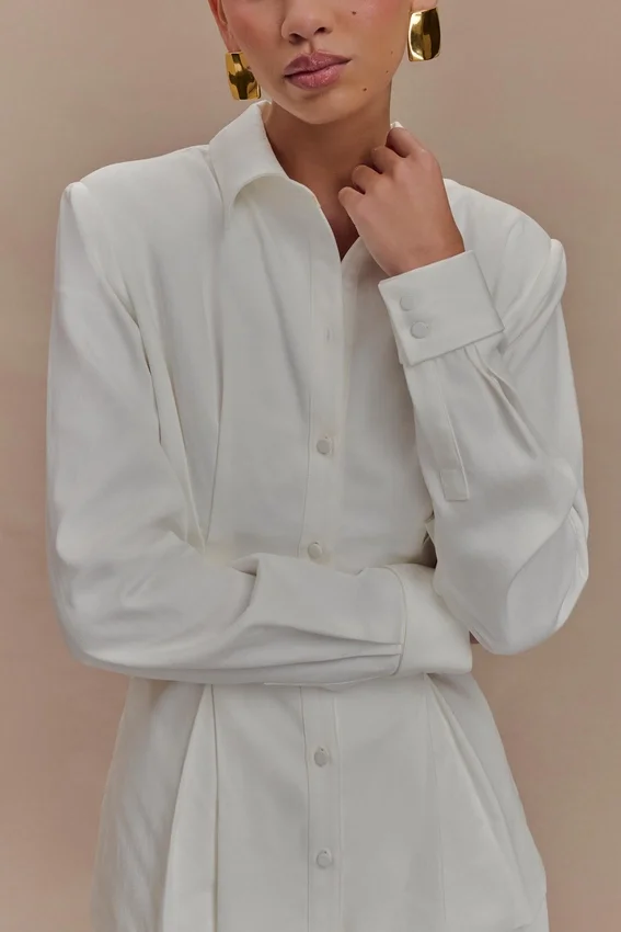 Rhia Oversized Shirt – White Rhia Oversized Shirt – White