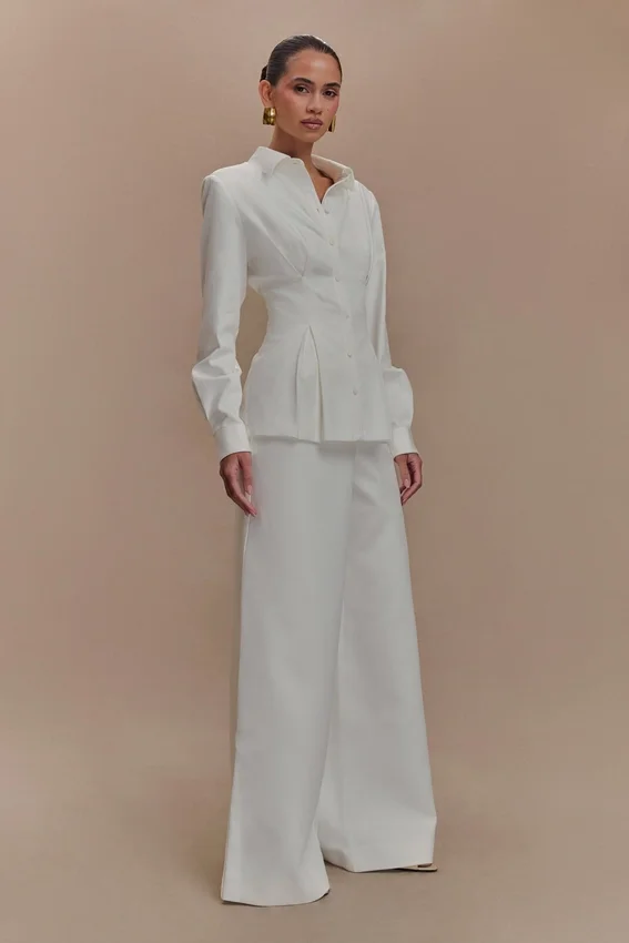 Rhia Oversized Shirt – White Rhia Oversized Shirt – White