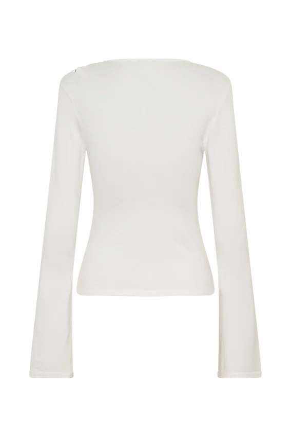 Ricky Knit Long Sleeve Longline Top – Ivory Ricky Knit Long Sleeve Longline Top – Ivory