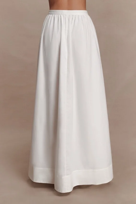 River Gathered Maxi Skirt – White River Gathered Maxi Skirt – White