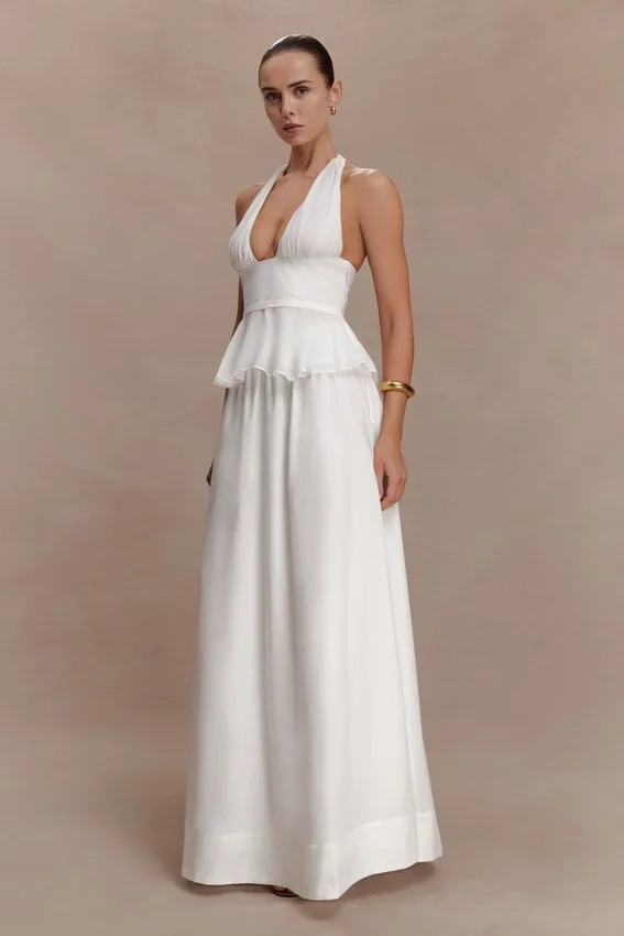 River Gathered Maxi Skirt – White River Gathered Maxi Skirt – White