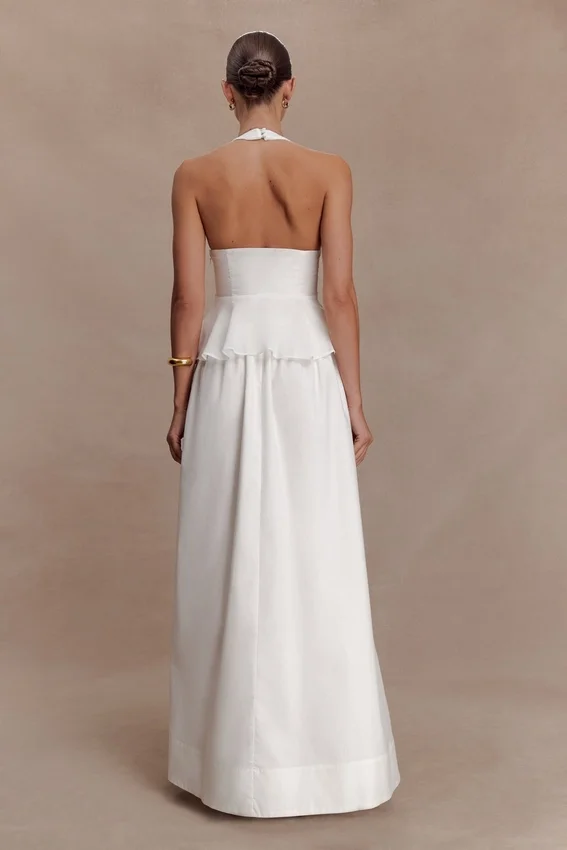 River Gathered Maxi Skirt – White River Gathered Maxi Skirt – White