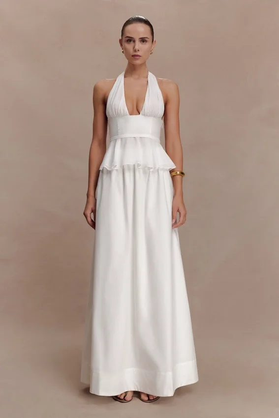 River Gathered Maxi Skirt – White River Gathered Maxi Skirt – White
