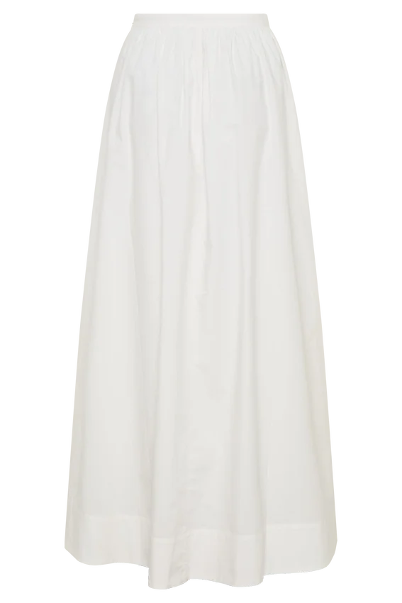 River Gathered Maxi Skirt – White River Gathered Maxi Skirt – White