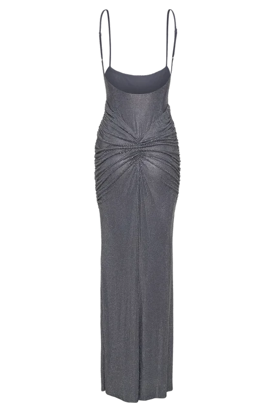 Roisin Diamante Maxi Dress – Gunmetal Roisin Diamante Maxi Dress – Gunmetal