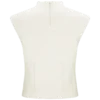 Romaine High Neck Bandage Knit Top – Ivory