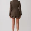 Romy Mini Skirt With Hardware – Herringbone
