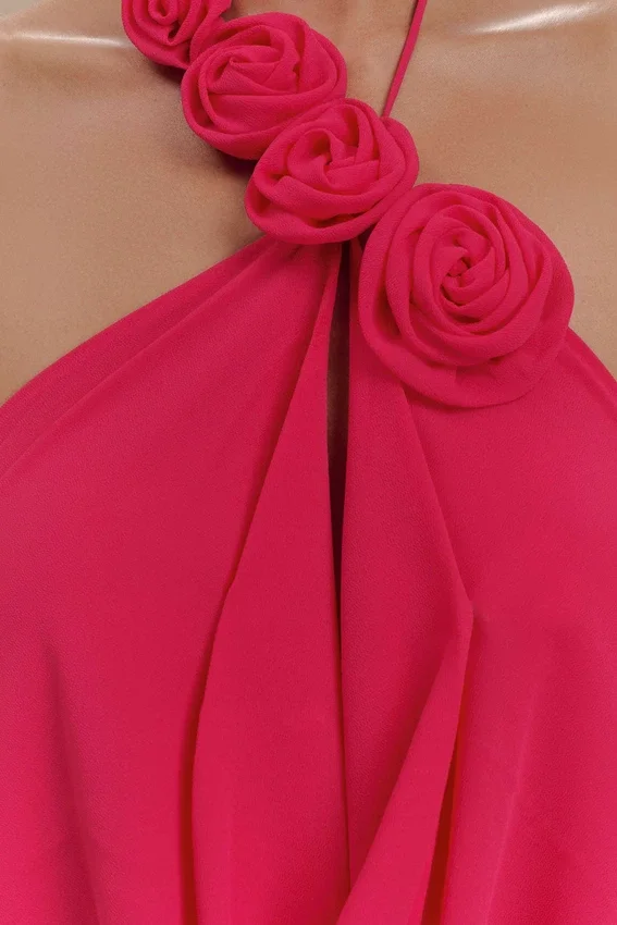 Rosalia Cowl Neck Maxi Dress – Raspberry Rosalia Cowl Neck Maxi Dress – Raspberry