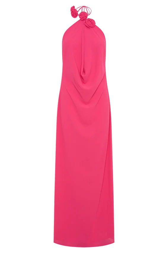 Rosalia Cowl Neck Maxi Dress – Raspberry Rosalia Cowl Neck Maxi Dress – Raspberry