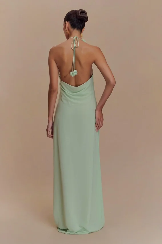 Rosalia Cowl Neck Maxi Dress – Sage Rosalia Cowl Neck Maxi Dress – Sage