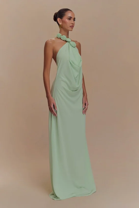 Rosalia Cowl Neck Maxi Dress – Sage Rosalia Cowl Neck Maxi Dress – Sage