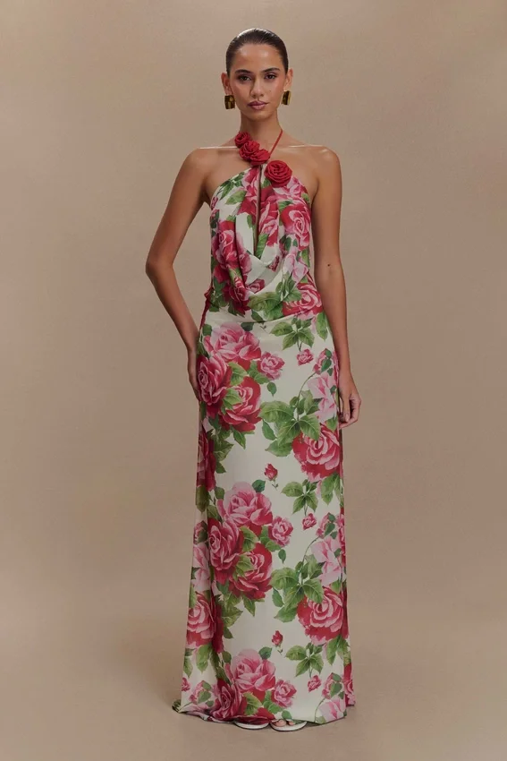 Rosalia Cowl Neck Maxi Dress – Sonia Rose Print Rosalia Cowl Neck Maxi Dress – Sonia Rose Print