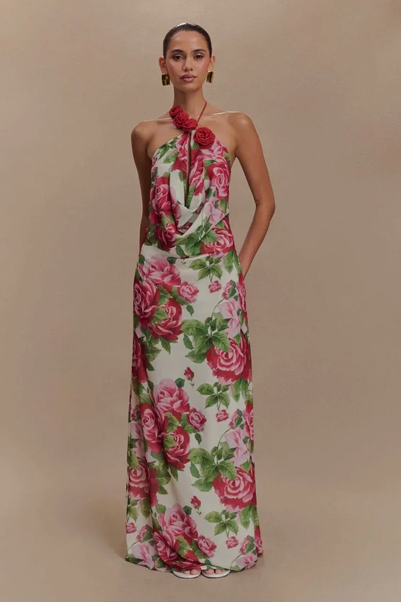 Rosalia Cowl Neck Maxi Dress – Sonia Rose Print Rosalia Cowl Neck Maxi Dress – Sonia Rose Print