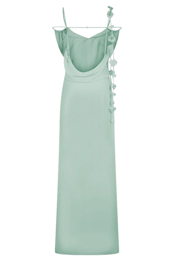 Rosalie Floral Chiffon Maxi Dress – Lagoon Rosalie Floral Chiffon Maxi Dress – Lagoon