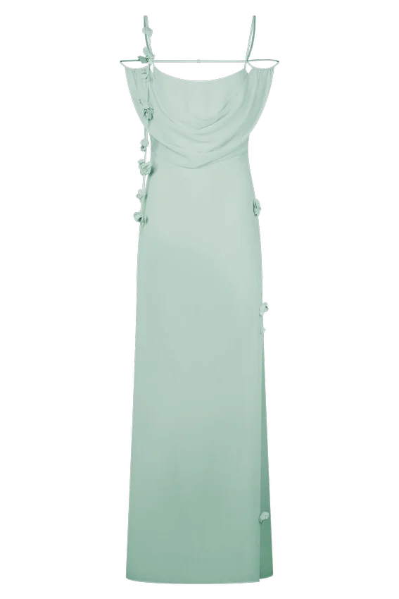 Rosalie Floral Chiffon Maxi Dress – Lagoon Rosalie Floral Chiffon Maxi Dress – Lagoon