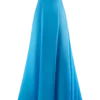 Rosella Satin Strapless Maxi Dress – Cyan Blue Rosella Satin Strapless Maxi Dress – Cyan Blue