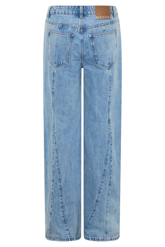 Roy Mid Rise Wide Leg Denim Jeans – Classic Blue Roy Mid Rise Wide Leg Denim Jeans – Classic Blue