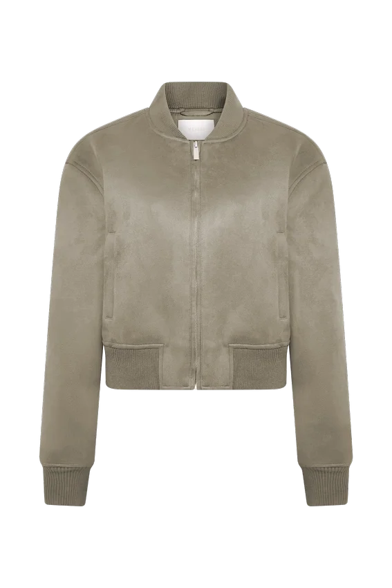 Rudy Suede Bomber Jacket – Sand Rudy Suede Bomber Jacket – Sand