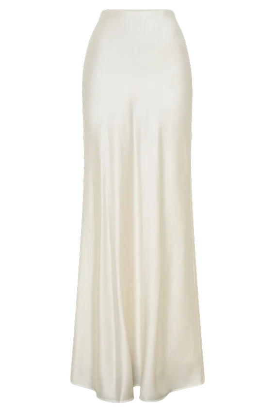 Sabrina Silk Blend Maxi Skirt – Ivory Sabrina Silk Blend Maxi Skirt – Ivory