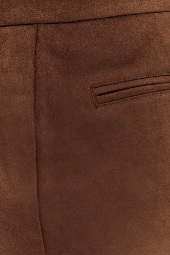 Sally Faux Suede Short – Milk Chocolate Sally Faux Suede Short – Milk Chocolate