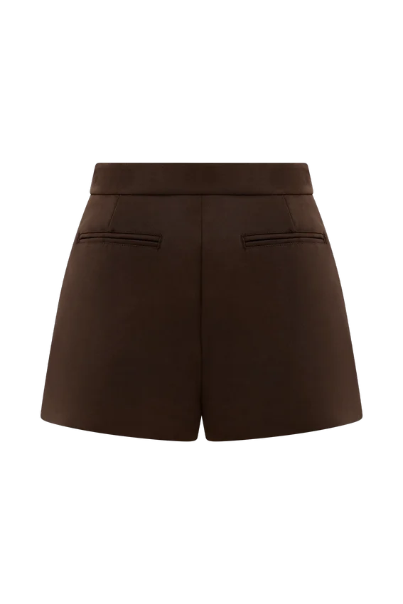 Sally Faux Suede Short – Milk Chocolate Sally Faux Suede Short – Milk Chocolate