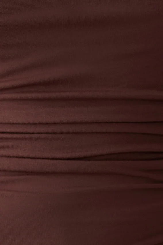 Sari Long Sleeve Modal Top – Chocolate Sari Long Sleeve Modal Top – Chocolate