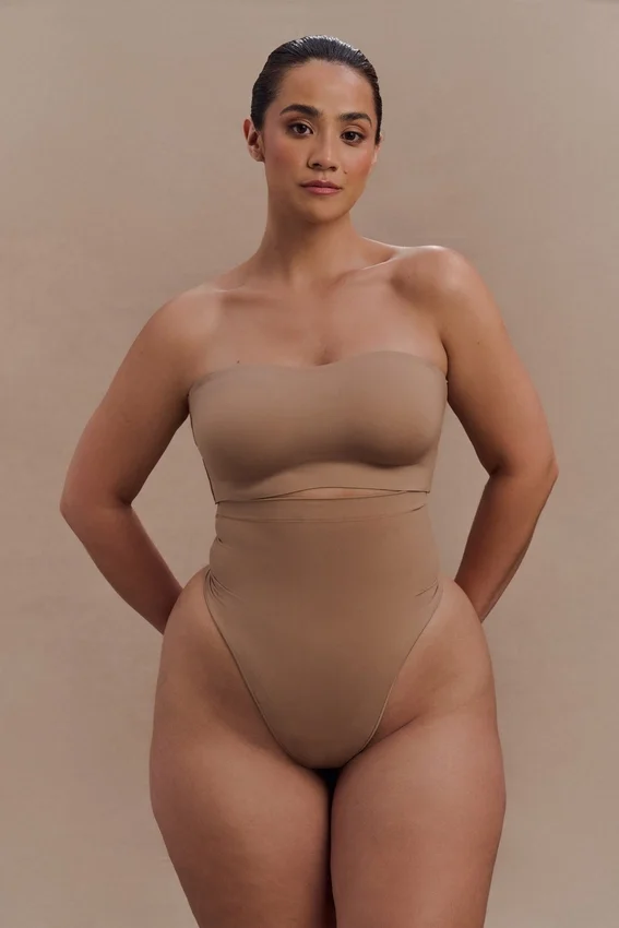 Saria High Waist Shapewear Briefs – Latte Saria High Waist Shapewear Briefs – Latte