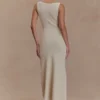 Sawyer Sleeveless Buttoned Maxi Dress – Ivory