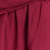 Scottie Gathered Linen Knot Maxi Skirt – Wine