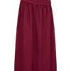 Scottie Gathered Linen Knot Maxi Skirt – Wine