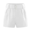 Scout Linen Belted Shorts – White