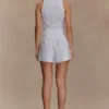 Scout Linen Belted Shorts – White