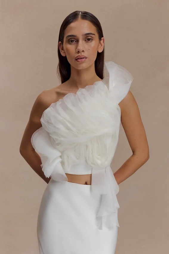 Sena Bridal Top – White Sena Bridal Top – White