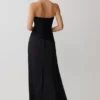 Serena Strapless Taffeta Maxi Dress – Black Serena Strapless Taffeta Maxi Dress – Black
