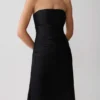 Serena Strapless Taffeta Maxi Dress – Black Serena Strapless Taffeta Maxi Dress – Black