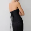 Serena Strapless Taffeta Maxi Dress – Black Serena Strapless Taffeta Maxi Dress – Black